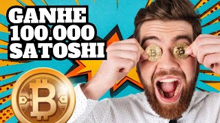 GANHE 100000 SATOSHI BITCOIN GRÁTIS NO AUTOMÁTICO bitcoin crypto btc [upl. by Nemzaj]