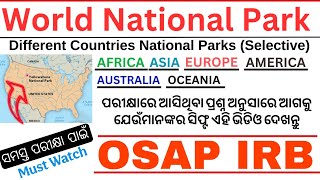 National Park Different CountriesContinent Country NPSelective GK World Gk National Park [upl. by Shirline]