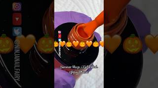 🧡 👻 Burnished GLITTER Nail 👻🧡 naillover nailart nails nailtutorial nailgoals naildesigns [upl. by Bail397]