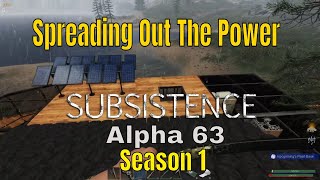 Subsistence Alpha 63 Season 1 Adding and Adjusting Main Base Power [upl. by Morette422]