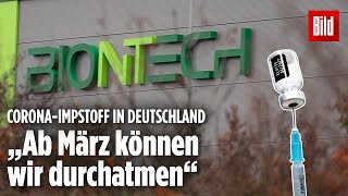 Mehr CoronaImpfstoff Biontech darf in Deutschland produzieren [upl. by Aicirtak]