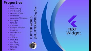 1Flutter Basic Widgets Course Text Widget [upl. by Ellinnet666]