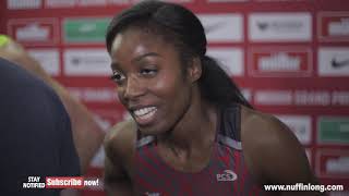 EVONNE BRITTON SAYS SHE CAN GO FASTER AFTER WINNING THE MULLER INDOOR GRAND PRIX 19 [upl. by Cirilo]