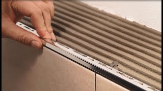 How to install tile edge trim4 steps [upl. by Abocaj]