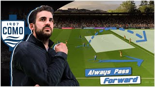 Cesc Fàbregass Como 1907 Tactics 4222 Explained  EA FC 24 [upl. by Adnohsar74]