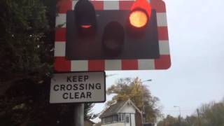 Littleworth Level Crossing Lincs Saturday 31102015 [upl. by Amend]