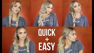 5 EASY HAIR STYLES WITH EXTENSIONS  Eden Hair Extensions [upl. by Amsirp]