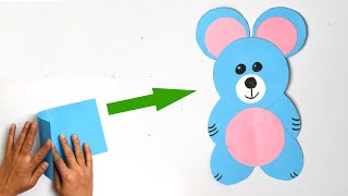 Paper Bear Craft  DIY Simple Crats for Everyone [upl. by Forlini630]