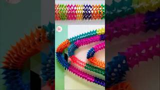 Paper Decorations ideasPaper StreamerPaper CraftsGanpati Decoration shorts viral youtubevideos [upl. by Jd]