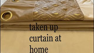 How to take up curtaineasy way to shorten your curtain [upl. by Chryste609]