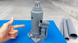 How To Make A Hydraulic Jack From PVC [upl. by Neelyhtak469]