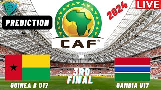 Guinea Bissau vs Gambia CAF U17 Africa Nations Cup Qualifiers 2024 3RD Place [upl. by Even292]