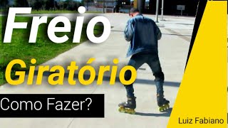 Como frear com patins girando [upl. by Auqinet]