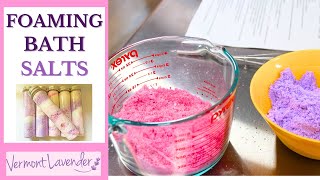 How I Make DIY Bubble Salts RELAXING Bath Scent  Plus Recipe [upl. by Tisbe510]