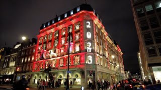 London Bond Street Christmas Light  Piccadilly Circus Christmas  London Walking Tour [upl. by Rosalie]