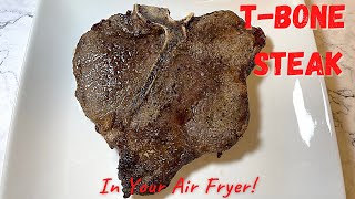 Air Fryer T Bone Steak  Juicy TBone Steak  Air Fryer Recipes [upl. by Soraya]