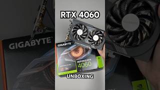 GIGABYTE GeForce RTX 4060 WINDFORCE OC 8G Graphics Card Unboxing ASMR shorts unboxing asmr gpu [upl. by Ayifa]