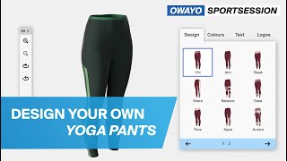 Design your own yoga pants with the owayo 3D Designer [upl. by Zetnas]