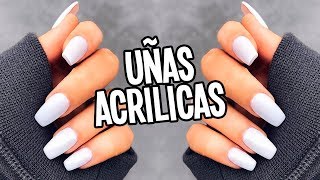 COMO HACER UÑAS ACRILICAS PARA PRINCIPIANTES ❤️CON Y SIN TIPS  Tutoriales Belen [upl. by Ute]