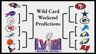 NFL Wild Card Playoff Predictions 20232024 [upl. by Idnahc]