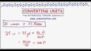 On Converting Units TANTON Mathematics [upl. by Edda]