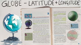 Globe Latitude and Longitude Explained  NCERT Class 6 Chapter 2  Geography [upl. by Tudela]