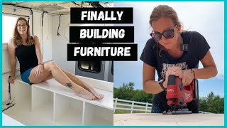 Building Our Camper Dinette  DIY Expedition Camper Build [upl. by Starinsky384]