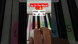 Joy to the World Easy Piano Tutorial for Beginners 🎶🎹 [upl. by Ahcsat]