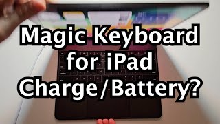 Magic Keyboard for iPad How to Charge amp Check Battery [upl. by Tess]