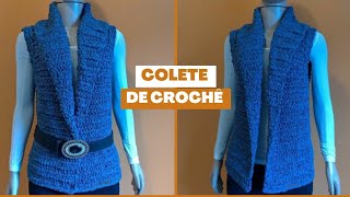 COLETE DE CROCHE COM GOLA XALE por CrisTelesCroche [upl. by Takashi354]