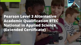 Launching the Level 3 AAQ BTEC National Applied Science [upl. by Macfarlane]