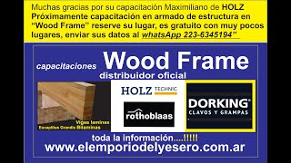 El Emporio del Yesero Wood Frame Balloon Frame Rothoblaas Holz 2524 [upl. by Ilahtan]