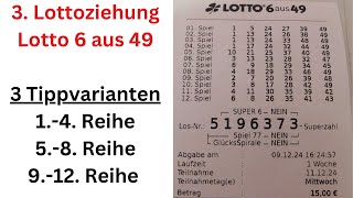 3 Ziehung Lottoschein 6 aus 49 auswerten [upl. by Ahser]