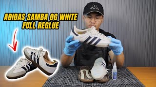 Full Restoration Adidas Samba  How To Full Reglue [upl. by Belding]