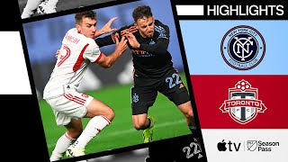 New York City FC vs Toronto FC  Free Kick Golazo  Full Match Highlights [upl. by Selec]