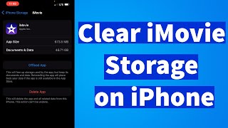 Free Up iPhone Storage used by iMovie app  How to Delete iMovie Documents and Data iPhone [upl. by Mike]