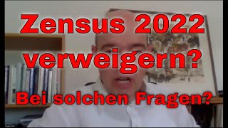 Zensus 2022 verweigern Bei diesen Fragen [upl. by Fritze544]