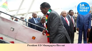 President ED Mnangagwa flies out [upl. by Kinney]