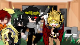 pro Heroes react teacher pet hawk x deku just joke mha [upl. by Krystin]