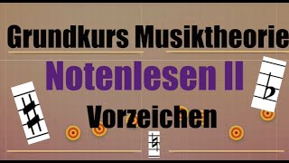 Wie man Vorzeichen setzt und liest – Noten lesen II [upl. by Sheedy]