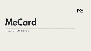 Features Guide  MeCard [upl. by Stillas]