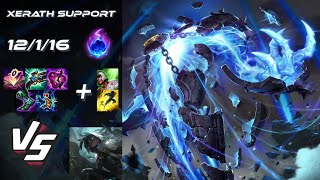 SUPPORT Xerath vs Senna  EU Grandmaster Patch 1422 [upl. by Adas]