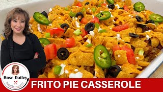 Frito Pie Casserole The Ultimate Chili Cheese Frito Pie [upl. by Furr344]