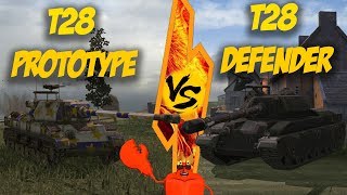 WOT Blitz  Имба царей или дно морей T28 Defender vs T28 Prototype [upl. by Ayifa]