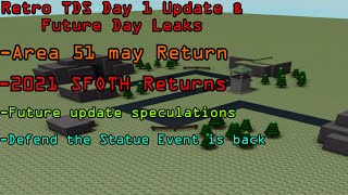 Area 51 and SFOTH are coming back Retro TDS Day 1 Update Overview and leak theories Roblox [upl. by Obla]