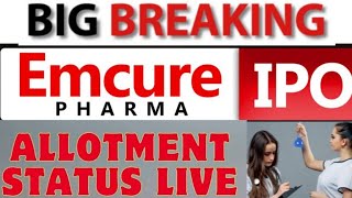 emcure pharmaceuticals ipo  emcure ipo allotment  emcure pharmaceuticals ipo allotment  ipo  gmp [upl. by Suzann639]