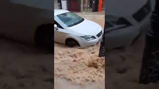 Floods in Benicarló Castellon Spain [upl. by Annavahs]