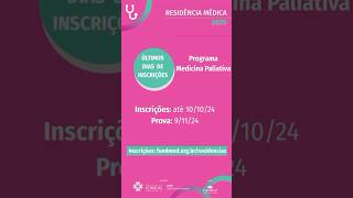 Residência em Medicina Paliativa HCPA  Hospital de Clínicas de Porto Alegre 2025 Cuidado Paliativo [upl. by Idnod]