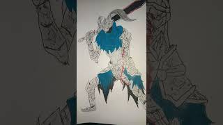 Artorias abysswalker shorts darksouls drawing abyss viral [upl. by Ariaet261]