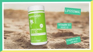 Liposomal Vitamin D3 5000 IU and K2 MK7 100 mcg Softgels [upl. by Leruj852]